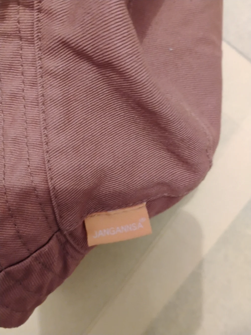 Baby Brown Bucket Hat with Chin Strap